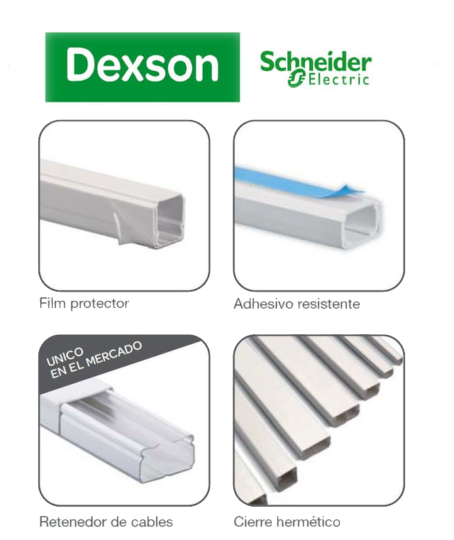 Dexson - Sistema de cablecanales y accesorios
